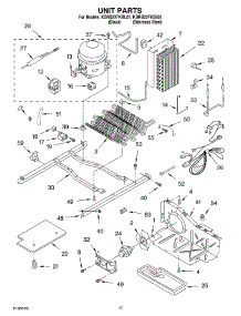 10 - Unit parts for Kitchenaid Refrigerator KSRB22FKSS01 from AppliancePartsPros.com