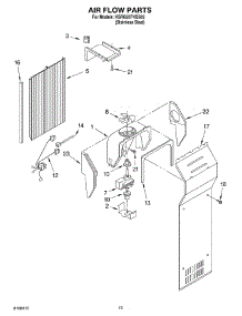09 - Air Flow parts for Kitchenaid Refrigerator KSRG25FKSS02 from AppliancePartsPros.com