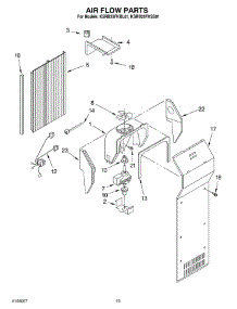 09 - Air Flow parts for Kitchenaid Refrigerator KSRB25FKBL01 from AppliancePartsPros.com