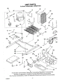 11 - Unit parts for Kitchenaid Refrigerator KSRB25FKSS01 from AppliancePartsPros.com