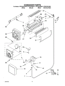 06 - Ice Maker parts for Kitchenaid Refrigerator KTRC22EKBT01 from AppliancePartsPros.com