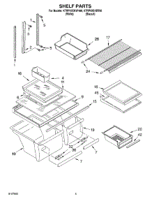 03 - Shelf parts for Kitchenaid Refrigerator KTRP22EKWH00 from AppliancePartsPros.com