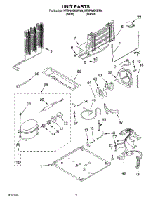05 - Unit parts for Kitchenaid Refrigerator KTRP22EKWH00 from AppliancePartsPros.com