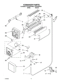 06 - Ice Maker parts for Kitchenaid Refrigerator KTRP22EKWH00 from AppliancePartsPros.com
