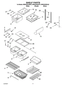 07 - Shelf, Optional parts for Kitchenaid Refrigerator KBRS22KKBL00 from AppliancePartsPros.com
