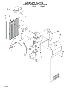 03 - Air Flow parts for Whirlpool Refrigerator 4KSRS25CHT01 from AppliancePartsPros.com