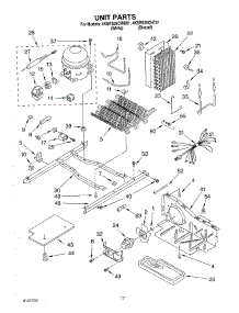 10 - Unit parts for Whirlpool Refrigerator 4KSRS25CHT01 from AppliancePartsPros.com