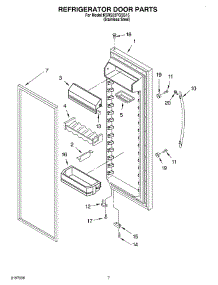 05 - Refrigerator Door parts for Kitchenaid Refrigerator KSRS22FGSS15 from AppliancePartsPros.com