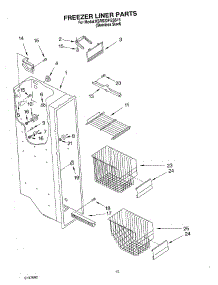 09 - Freezer Liner parts for Kitchenaid Refrigerator KSRS22FGSS15 from AppliancePartsPros.com