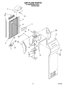 10 - Air Flow parts for Kitchenaid Refrigerator KSRS22FGSS15 from AppliancePartsPros.com