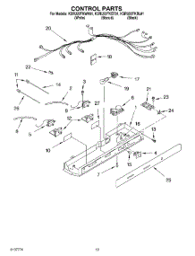 11 - Control parts for Kitchenaid Refrigerator KSRU22FKBL01 from AppliancePartsPros.com