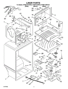 02 - Liner parts for Kitchenaid Refrigerator KTRS21KKBT00 from AppliancePartsPros.com