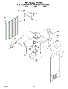09 - Air Flow parts for Kitchenaid Refrigerator KSRU25FKBT01 from AppliancePartsPros.com