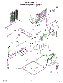 05 - Unit parts for Kitchenaid Refrigerator KTRP22KKWH00 from AppliancePartsPros.com