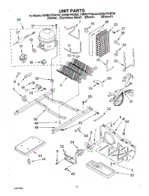 11 - Unit parts for Kitchenaid Refrigerator KSRB27FHWH05 from AppliancePartsPros.com