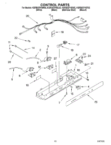 10 - Control parts for Kitchenaid Refrigerator KSRB25FHWH05 from AppliancePartsPros.com