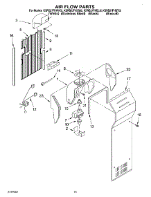 09 - Air Flow parts for Kitchenaid Refrigerator KSRB27FHBL05 from AppliancePartsPros.com