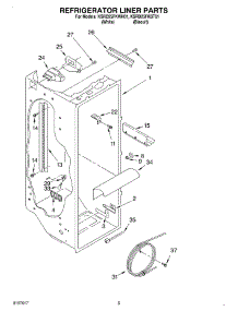 02 - Refrigerator Liner parts for Kitchenaid Refrigerator KSRD25FKWH01 from AppliancePartsPros.com