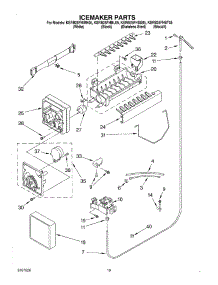12 - Ice Maker, Optional parts for Kitchenaid Refrigerator KSRB25FHWH05 from AppliancePartsPros.com