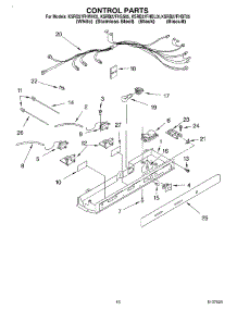 10 - Control parts for Kitchenaid Refrigerator KSRB27FHSS05 from AppliancePartsPros.com