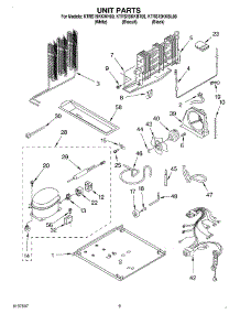 05 - Unit parts for Kitchenaid Refrigerator KTRS19KKBT00 from AppliancePartsPros.com