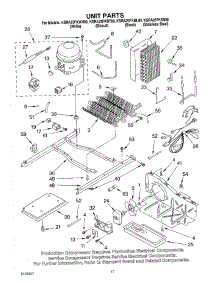11 - Unit parts for Kitchenaid Refrigerator KSRA25FKBL00 from AppliancePartsPros.com