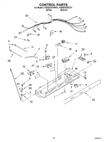 11 - Control parts for Kitchenaid Refrigerator KSRD25FKBT01 from AppliancePartsPros.com