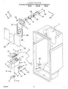02 - Liner parts for Kitchenaid Refrigerator KTRS25KGWH3 from AppliancePartsPros.com