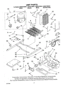 11 - Unit parts for Kitchenaid Refrigerator KSRS27IKBT01 from AppliancePartsPros.com