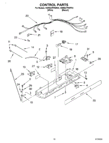 11 - Control parts for Kitchenaid Refrigerator KSRD27FKWH01 from AppliancePartsPros.com