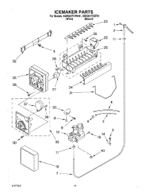 12 - Ice Maker, Optional parts for Kitchenaid Refrigerator KSRD27FKBT01 from AppliancePartsPros.com