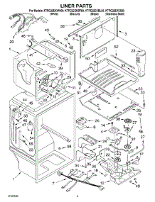 02 - Liner parts for Kitchenaid Refrigerator KTRC22EKWH00 from AppliancePartsPros.com