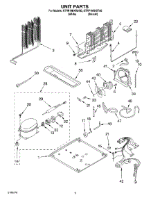 05 - Unit parts for Kitchenaid Refrigerator KTRP19KKWH00 from AppliancePartsPros.com