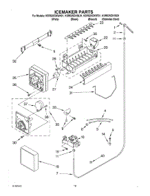 12 - Icemaker, Optional parts for Kitchenaid Refrigerator KSRS25CKBT01 from AppliancePartsPros.com
