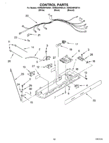 10 - Control parts for Kitchenaid Refrigerator KSRG25FKBT01 from AppliancePartsPros.com