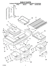 03 - Shelf parts for Kitchenaid Refrigerator KTRC22EKSS00 from AppliancePartsPros.com