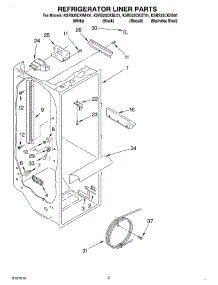 02 - Refrigerator Liner parts for Kitchenaid Refrigerator KSRS25CKSS01 from AppliancePartsPros.com