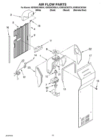 09 - Air Flow parts for Kitchenaid Refrigerator KSRS25CKSS01 from AppliancePartsPros.com