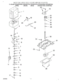 05 - Motor And Ice Container parts for Kitchenaid Refrigerator KSRS25IKBU00 from AppliancePartsPros.com