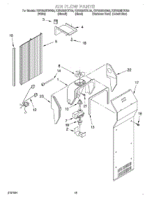 09 - Air Flow parts for Kitchenaid Refrigerator KSRS25IKWH00 from AppliancePartsPros.com