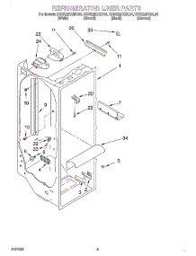 02 - Refrigerator Liner parts for Kitchenaid Refrigerator KSRS22KGBT04 from AppliancePartsPros.com