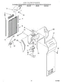 07 - Air Flow parts for Kitchenaid Refrigerator KSRS22KGBL04 from AppliancePartsPros.com