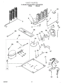 05 - Unit parts for Kitchenaid Refrigerator KTRP19KJBT01 from AppliancePartsPros.com