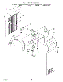 09 - Air Flow parts for Kitchenaid Refrigerator KSRS25CHBL01 from AppliancePartsPros.com