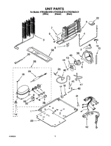05 - Unit parts for Kitchenaid Refrigerator KTRS22MJBL01 from AppliancePartsPros.com