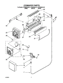 06 - Icemaker parts for Kitchenaid Refrigerator KTRS22MJBL01 from AppliancePartsPros.com