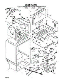 02 - Liner parts for Kitchenaid Refrigerator KTRS22MJBT01 from AppliancePartsPros.com