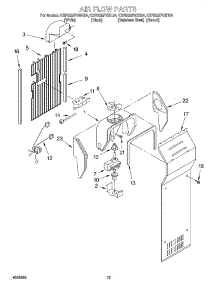 09 - Air Flow parts for Kitchenaid Refrigerator KSRB25FHWH04 from AppliancePartsPros.com
