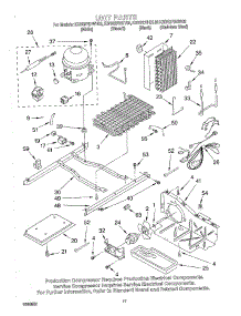 11 - Unit parts for Kitchenaid Refrigerator KSRS27IHBT02 from AppliancePartsPros.com