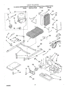 11 - Unit parts for Kitchenaid Refrigerator KSRB27FHWH04 from AppliancePartsPros.com